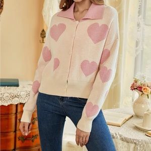 SHEIN MOD HEART CARDIGAN ❤️